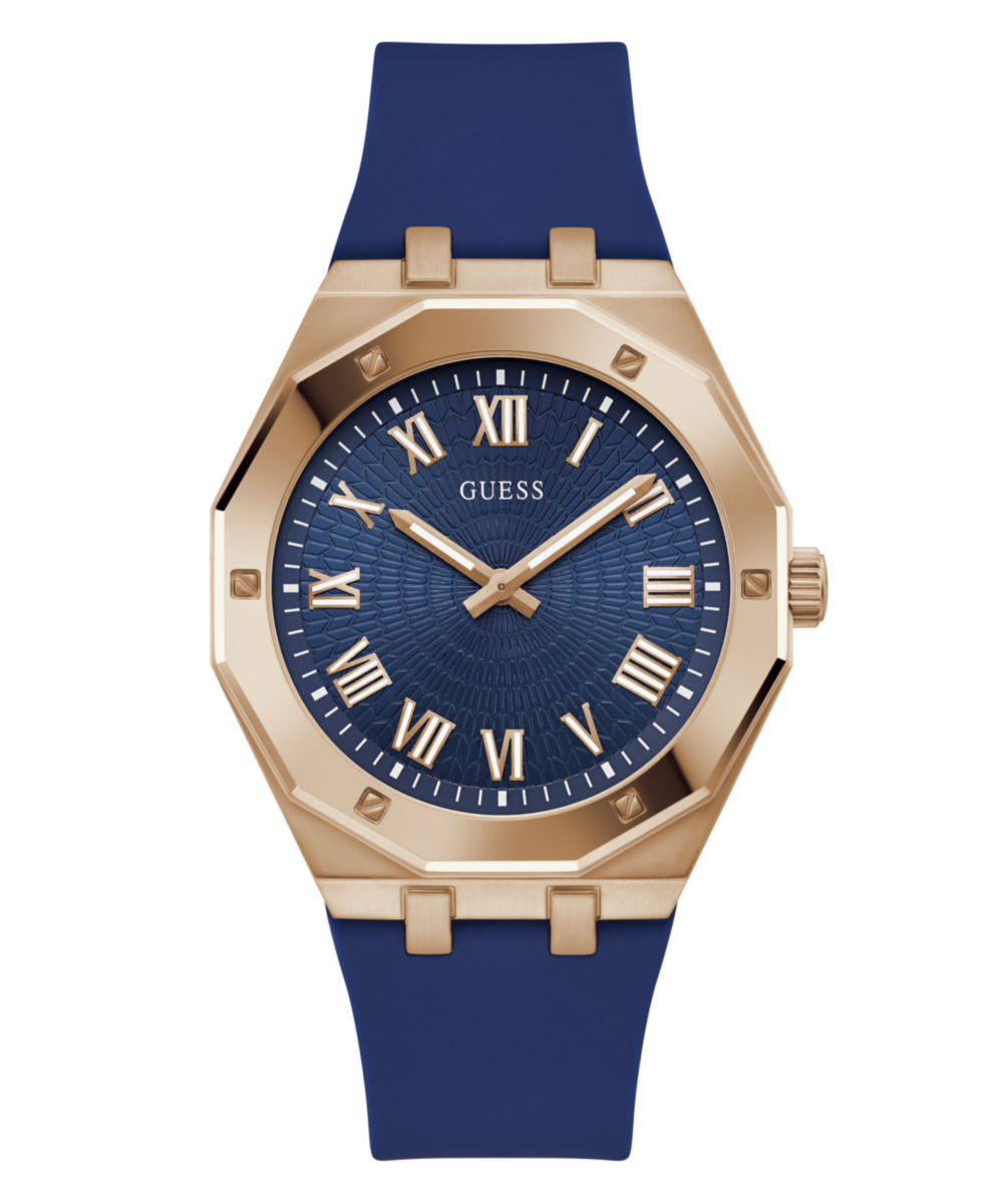 Guess Blue Round Dial Quartz Analog Men Watch