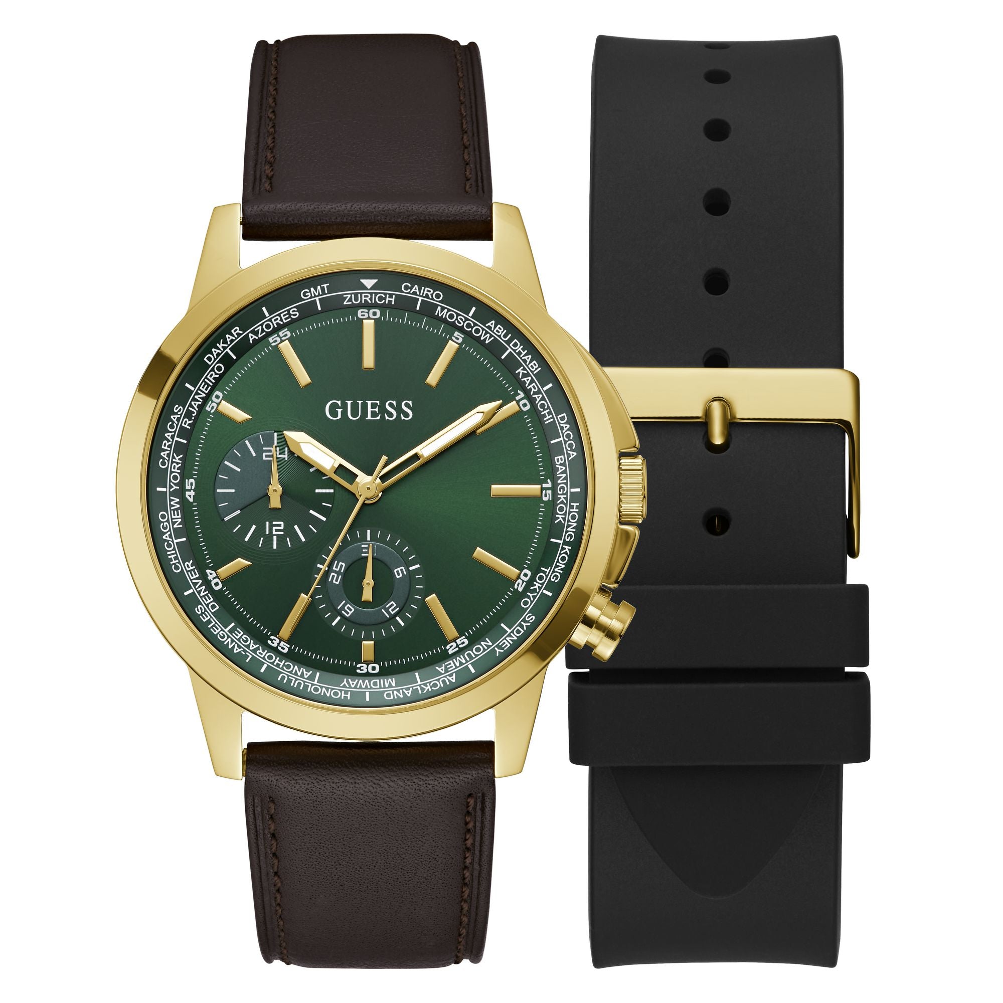 Guess Spec Green Round Quartz Men Watch