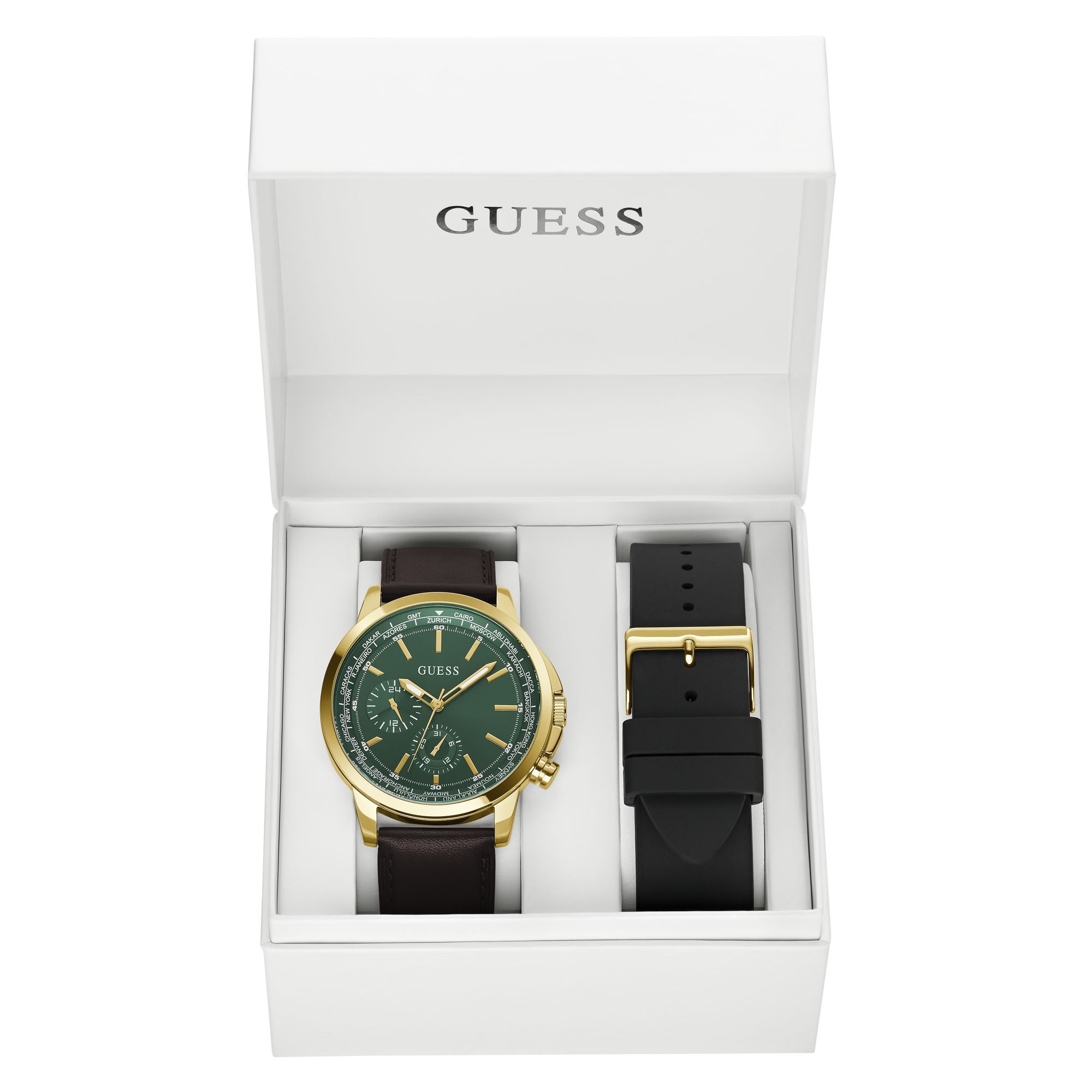 Guess Spec Green Round Quartz Men Watch