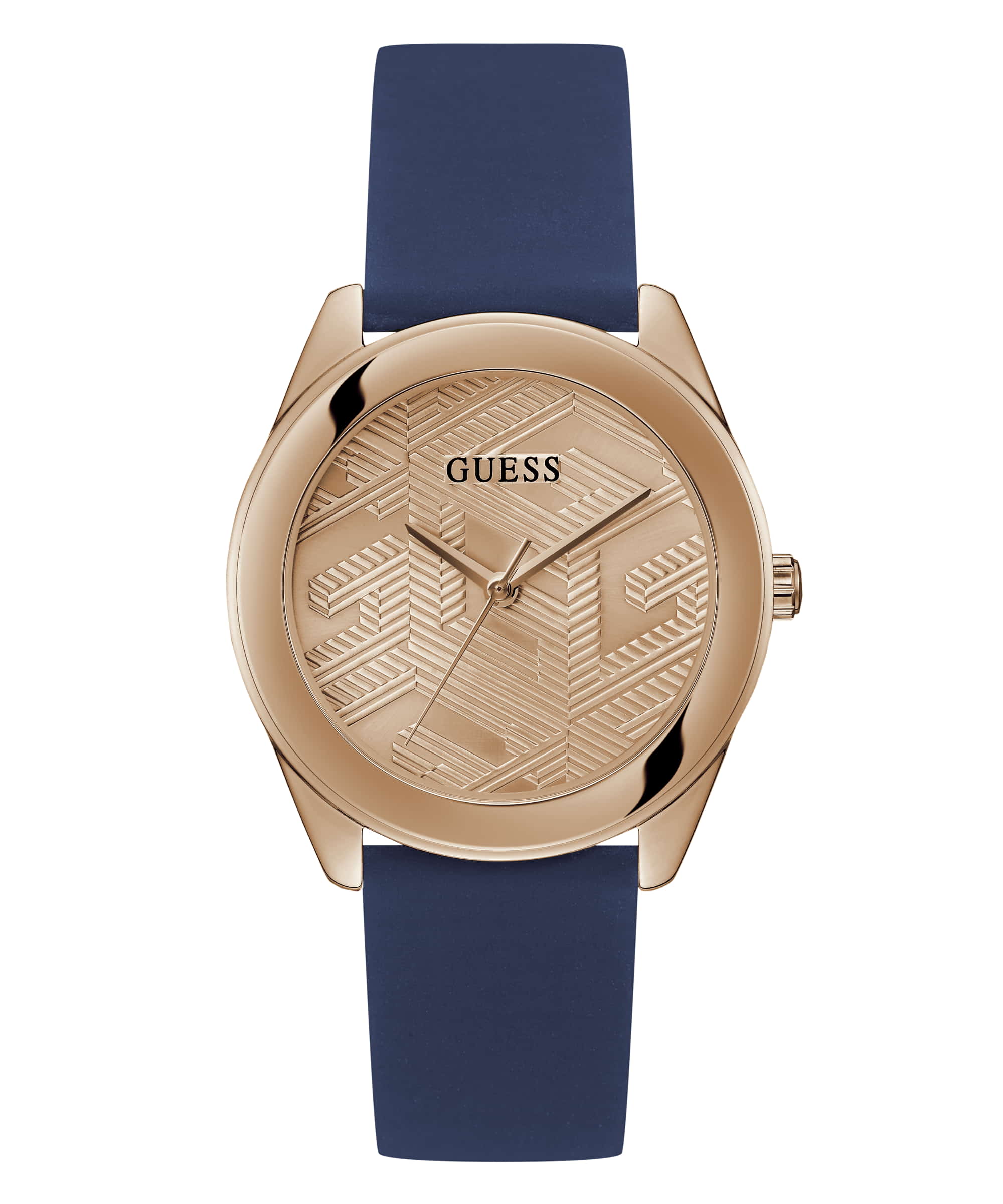 Guess Rose Gold Rubber Watch JAM TANGAN WANITA GUESS ORIGINAL