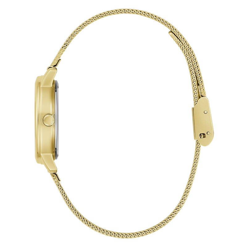 Guess Melody Champagne Round Dial Quartz Analog Women Watch Watch Guess