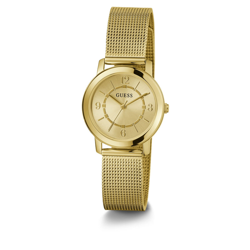 Guess Melody Champagne Round Dial Quartz Analog Women Watch Watch Guess