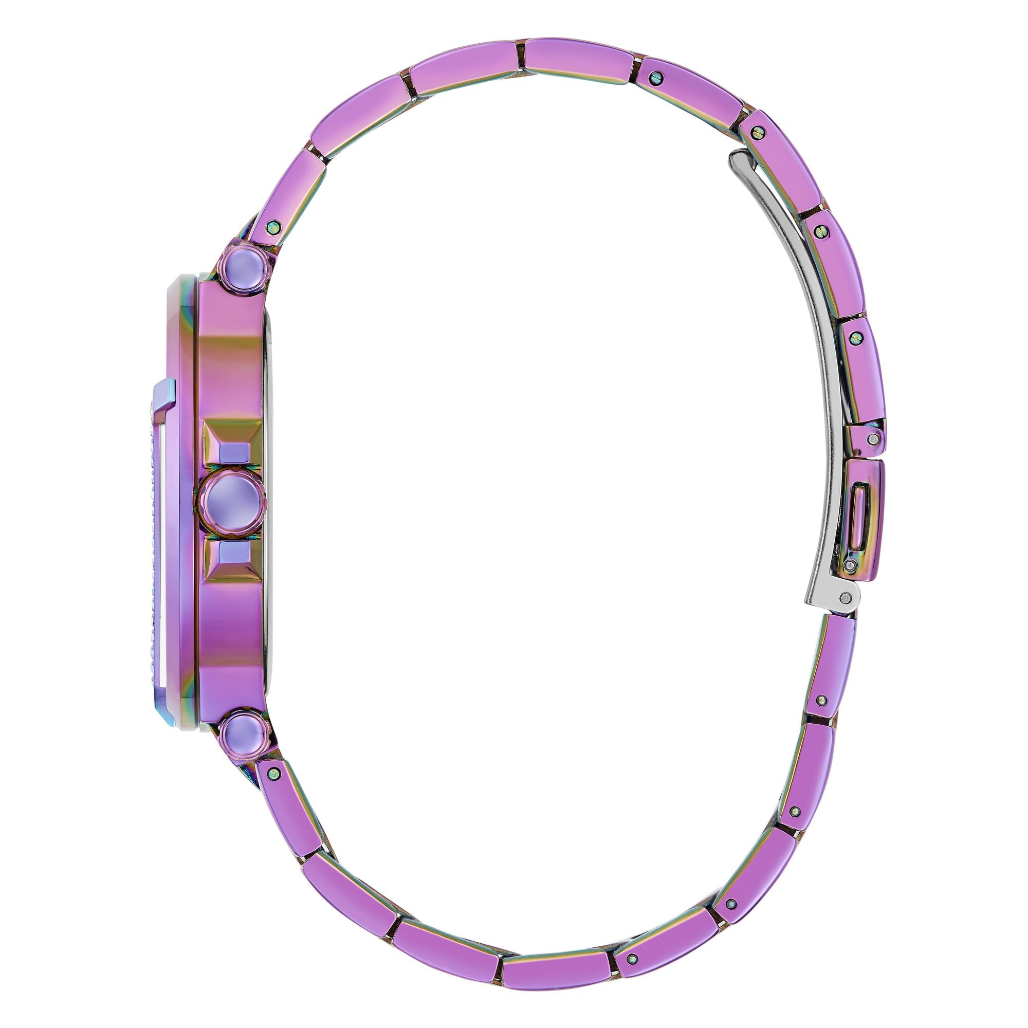 Guess Trim Glam Purple Round Quartz Women Watch