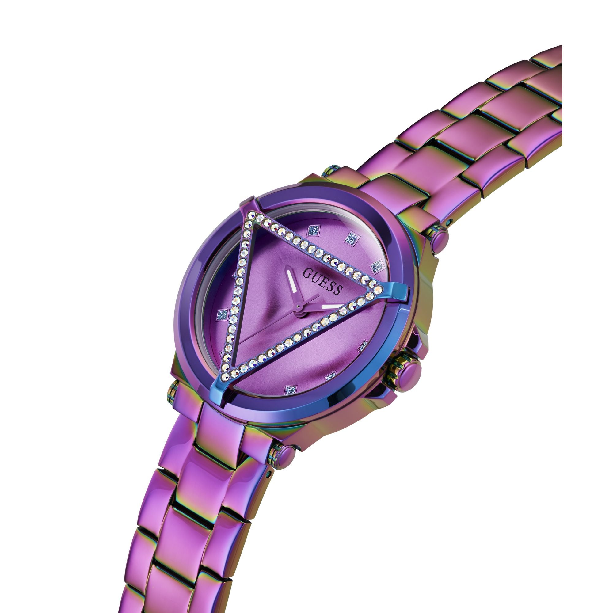 Guess Trim Glam Purple Round Quartz Women Watch