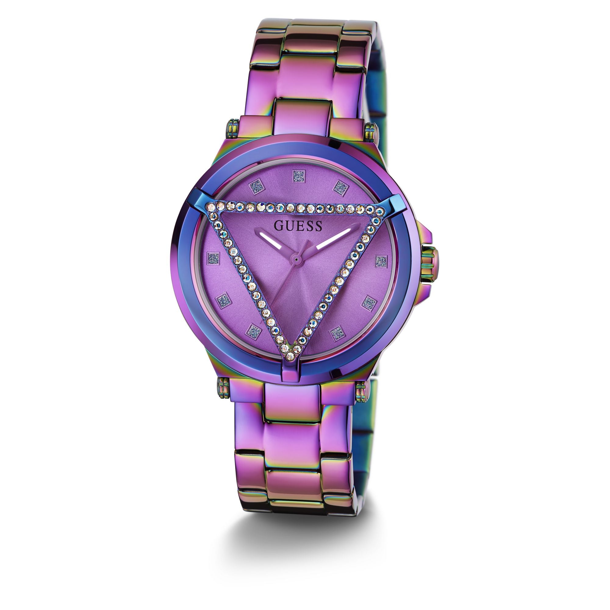 Guess Trim Glam Purple Round Quartz Women Watch