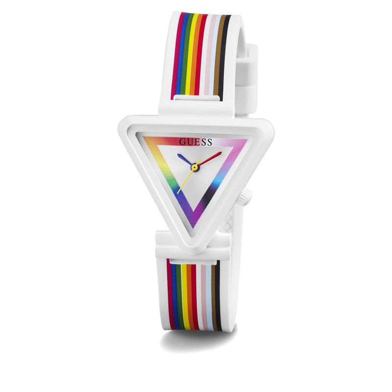 Guess Fame Multicolor Triangle Dial Quartz Analog Women Watch Watch Guess
