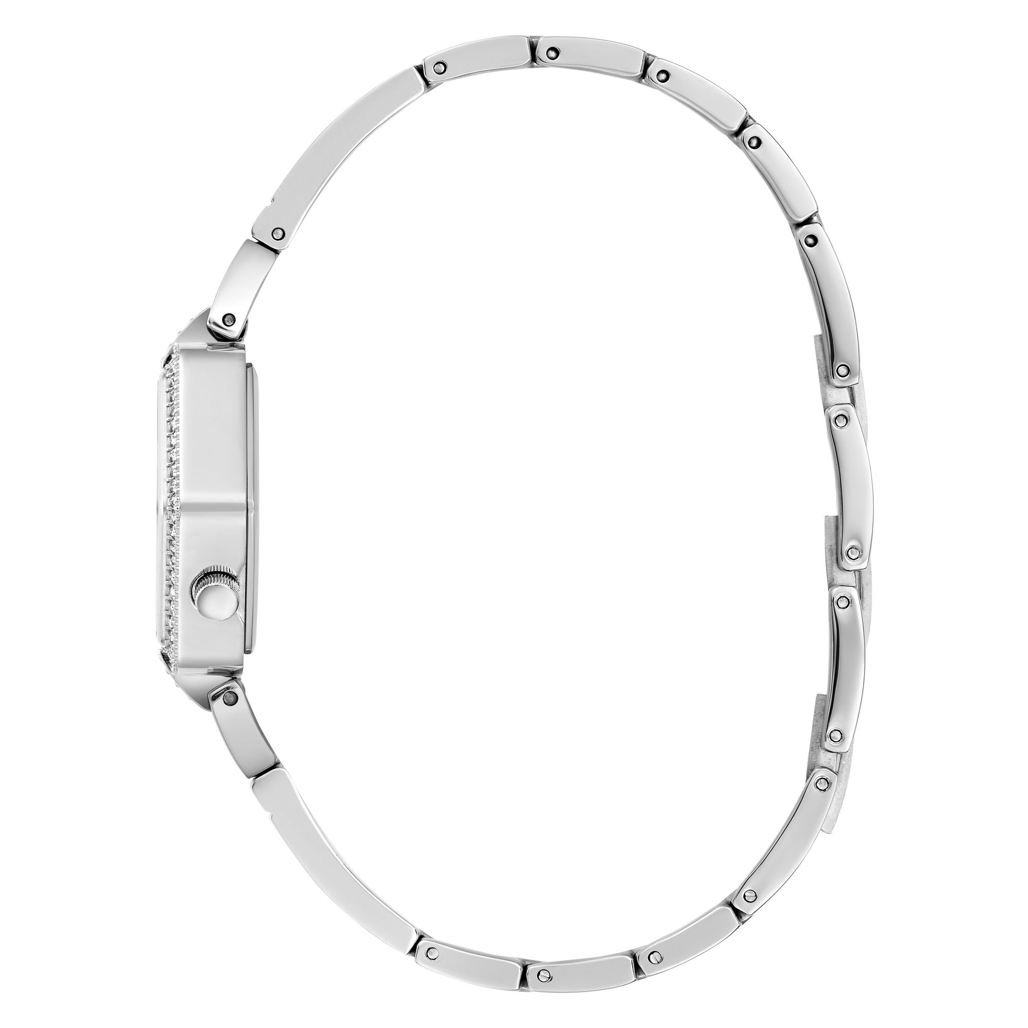 Guess Audrey Silver Tone Tonneau Dial Quartz Analog Women Watch Watch Guess