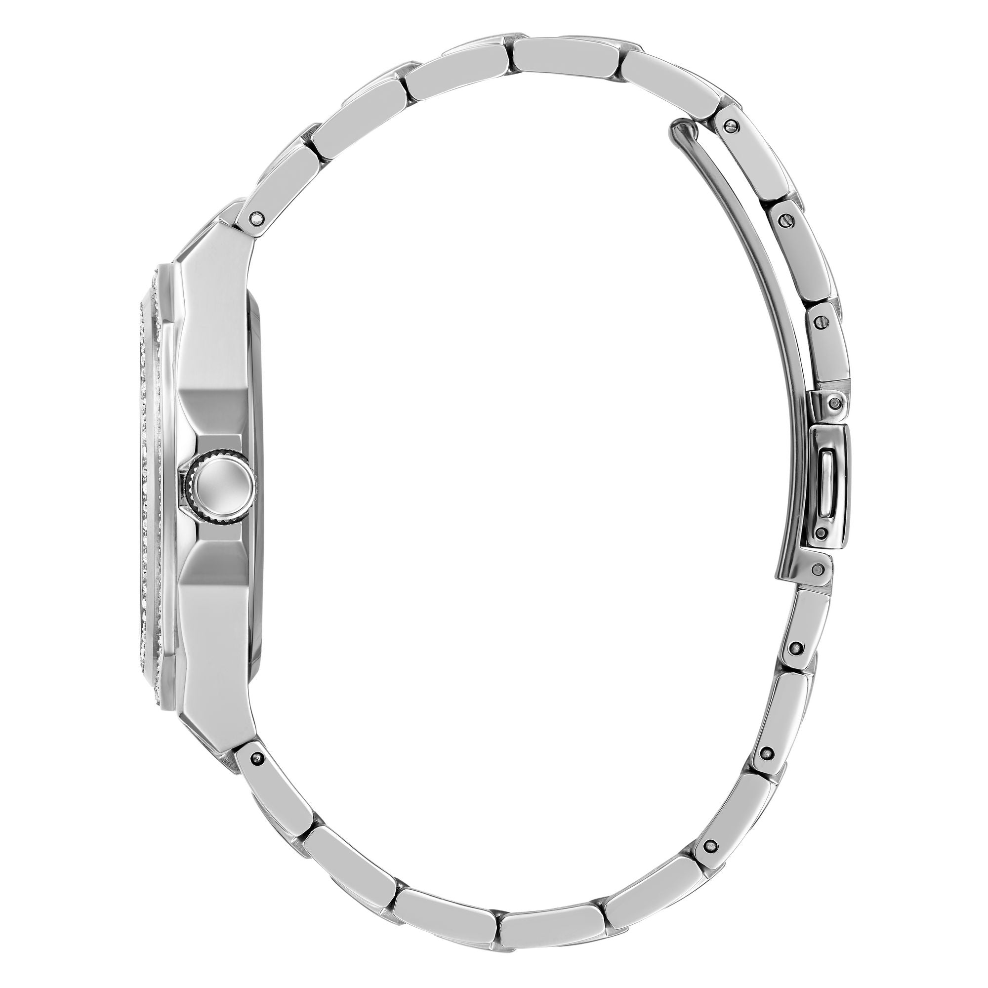 Guess Ritzy Silver Tone Round Dial Quartz Analog Women Watch Watch Guess