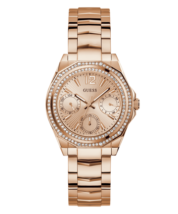 Guess Ritzy Rose gold Round Dial Quartz Analog Women Watch Watch Guess