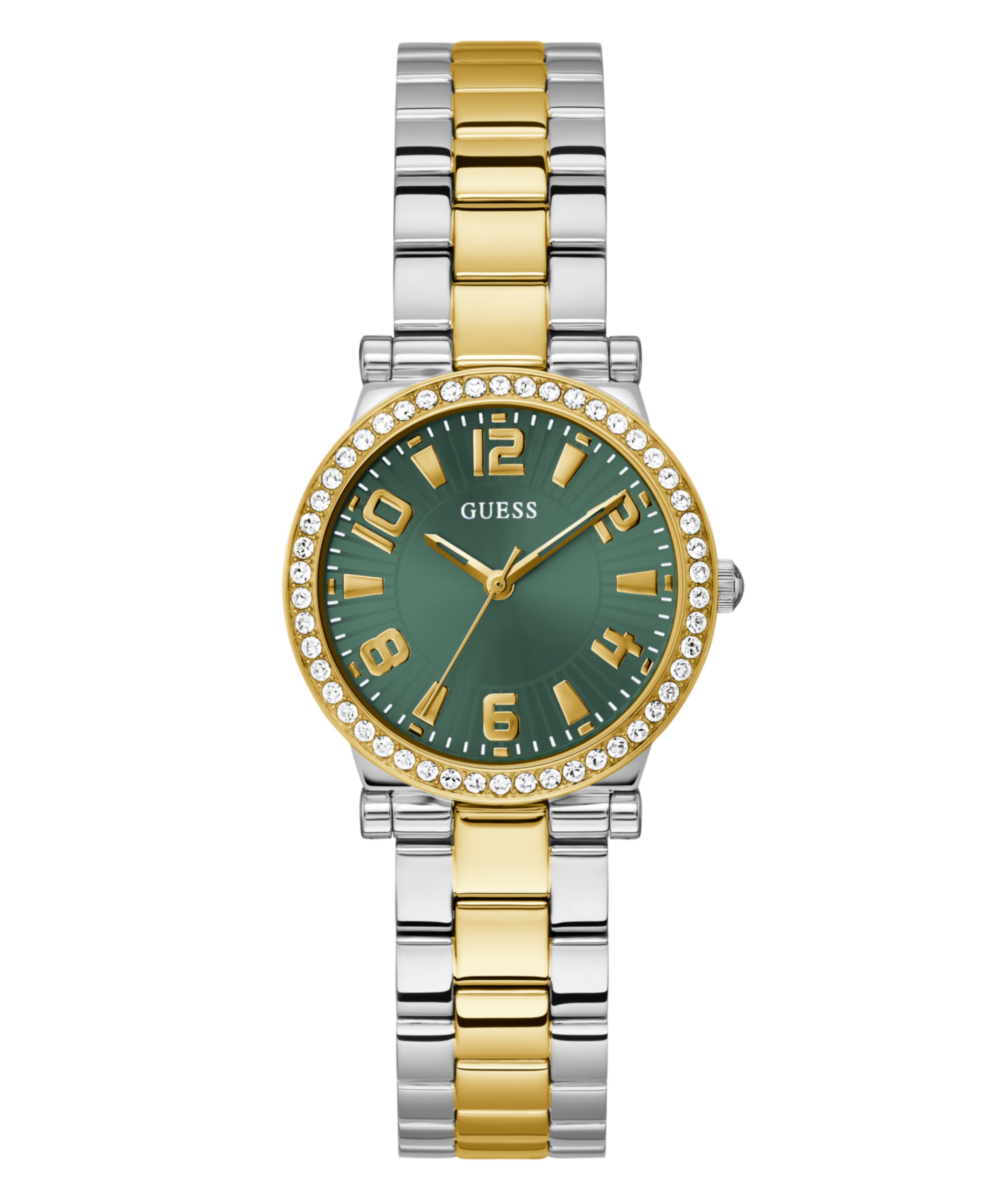 Guess Fawn Green Round Dial Quartz Analog Women Watch