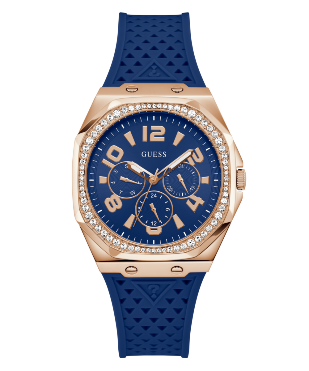 Guess Zest Blue Octogonal Dial Quartz Analog Women Watch