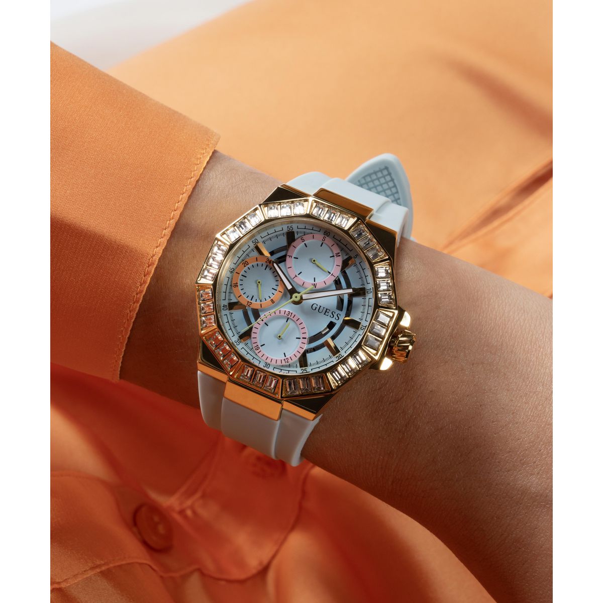 Guess Selene Blue Round Dial Quartz Analog Women Watch