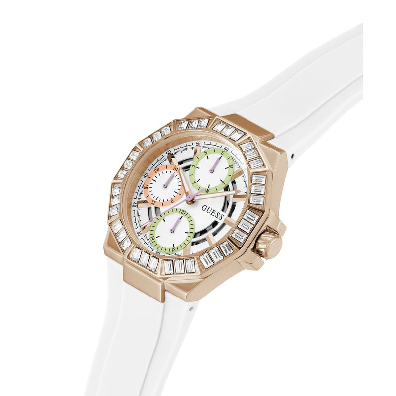 Guess Selene White Round Dial Quartz Analog Women Watch Watch Guess