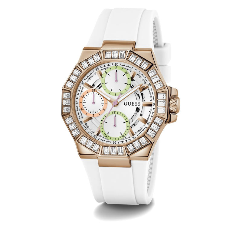 Guess Selene White Round Dial Quartz Analog Women Watch Watch Guess