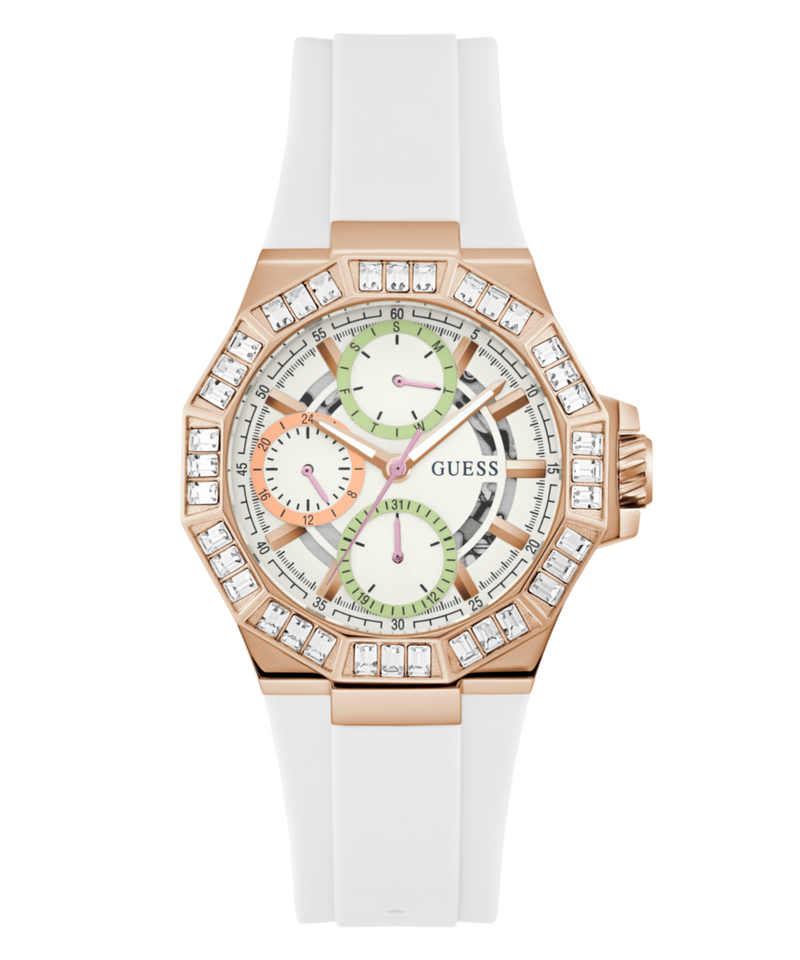 Guess Selene White Round Dial Quartz Analog Women Watch Watch Guess