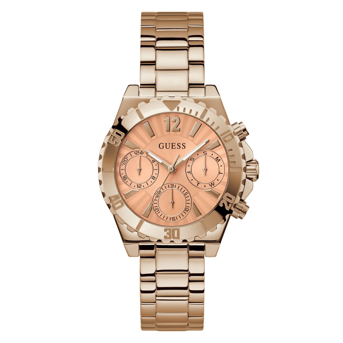 Guess Phoebe Orange Round Dial Quartz Analog Women Watch Watch Guess