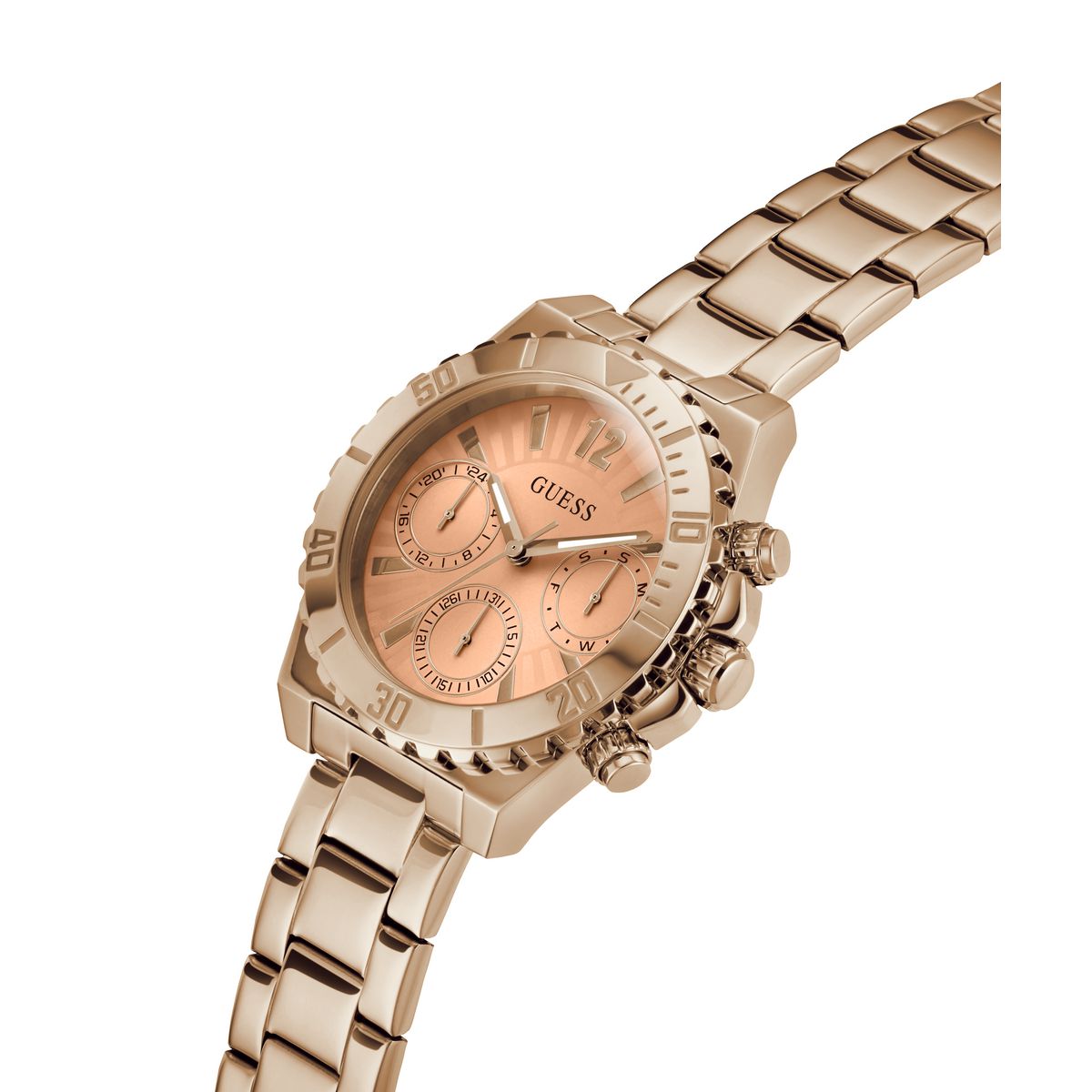 Guess Phoebe Orange Round Dial Quartz Analog Women Watch Watch Guess