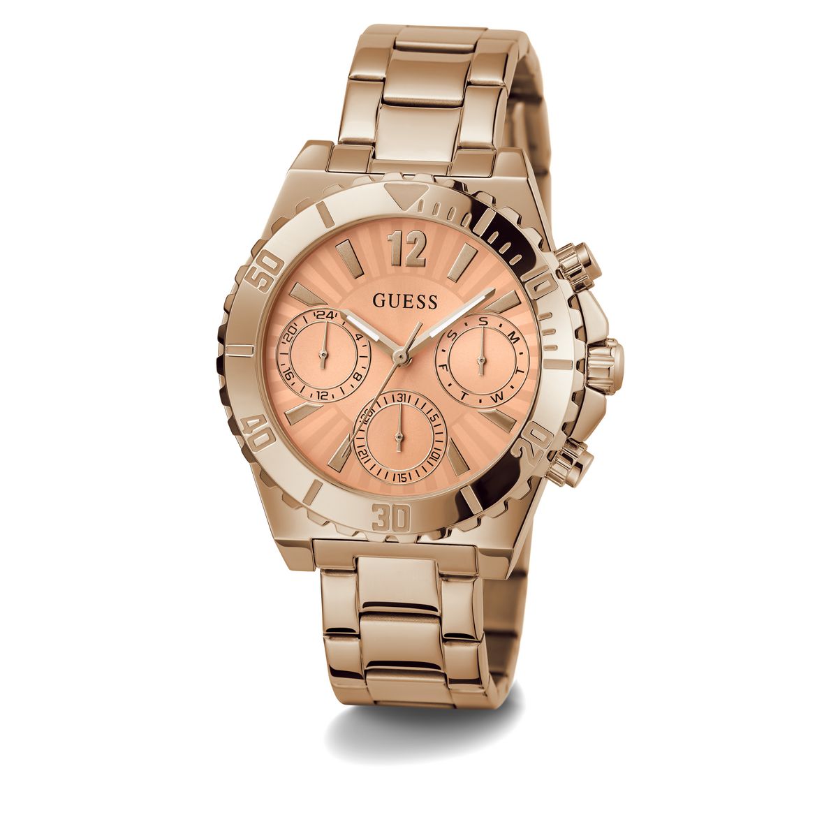 Guess Phoebe Orange Round Dial Quartz Analog Women Watch