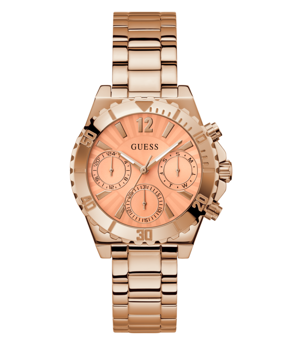 Guess Phoebe Orange Round Dial Quartz Analog Women Watch