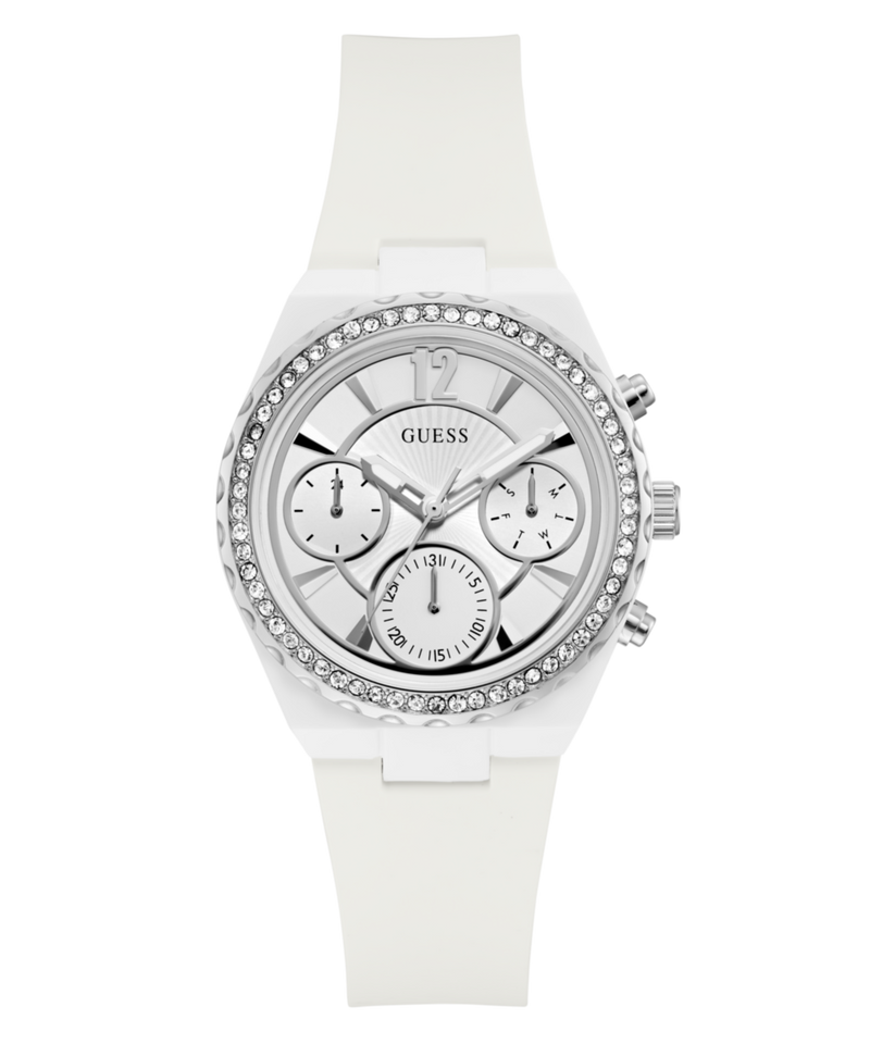 Guess Diana White Round Dial Quartz Analog Women Watch Watch Guess
