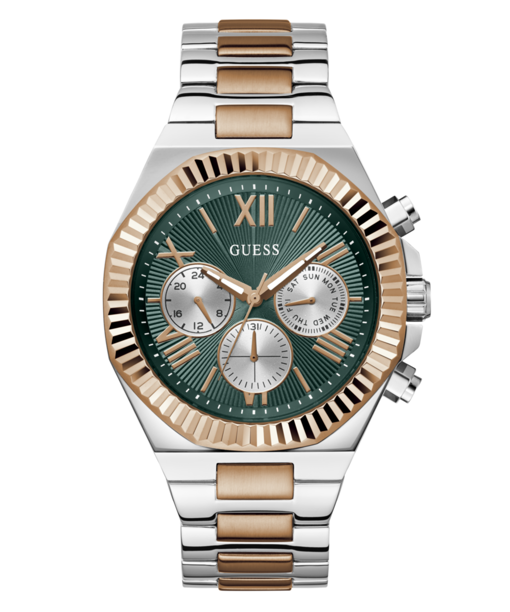 Guess Round 44mm Green Dial Analog Men Watch - GW0703G10