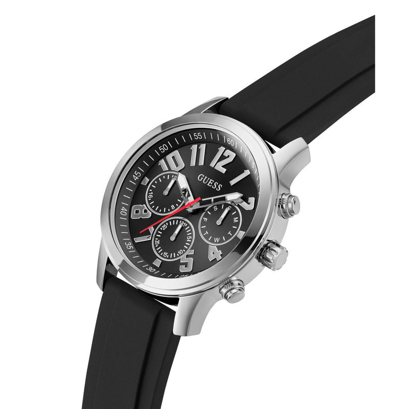 Guess Black Round Quartz Analog Men Watch Watch Guess