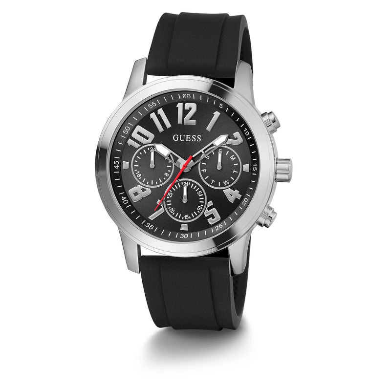 Guess Black Round Quartz Analog Men Watch Watch Guess