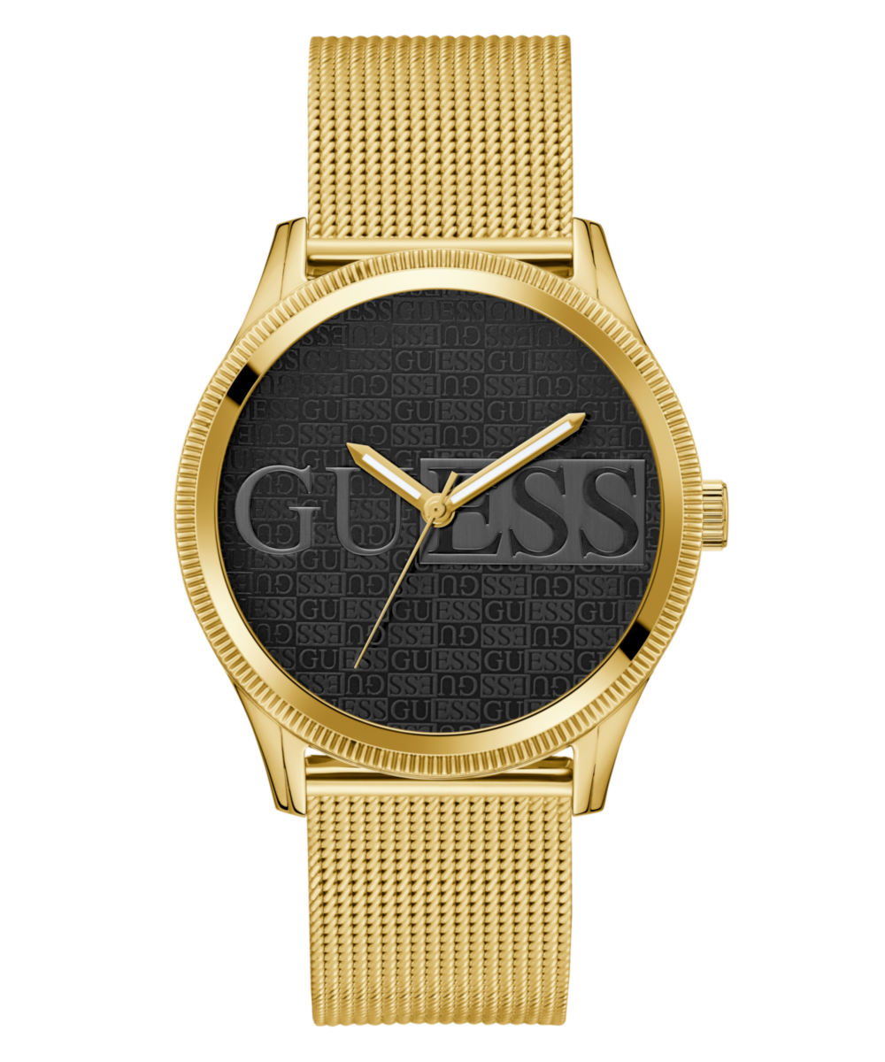 Guess Reputation Black Round Dial Quartz Analog Men Watch