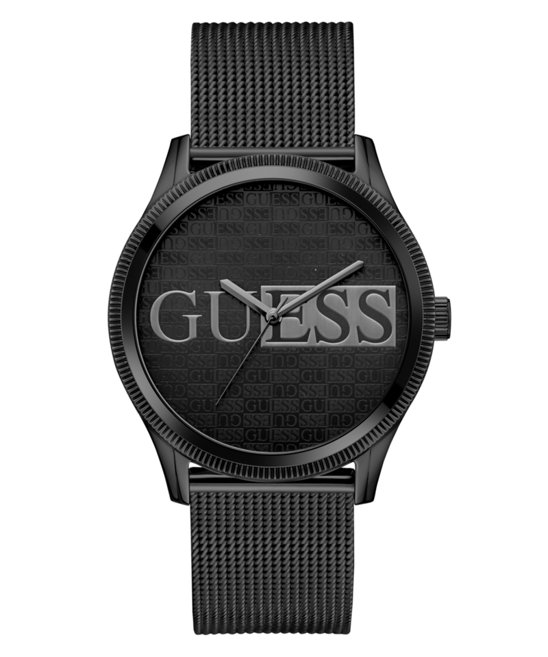 Guess Reputation Black Round Dial Quartz Analog Men Watch Watch Guess