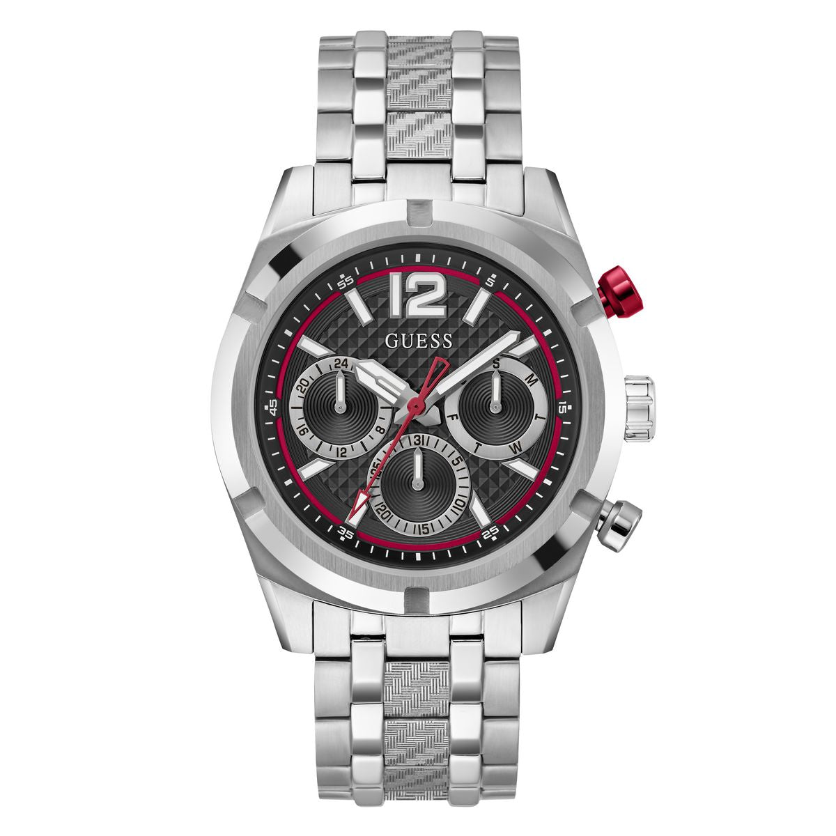 Guess Resistance Black Round Dial Quartz Analog Men Watch