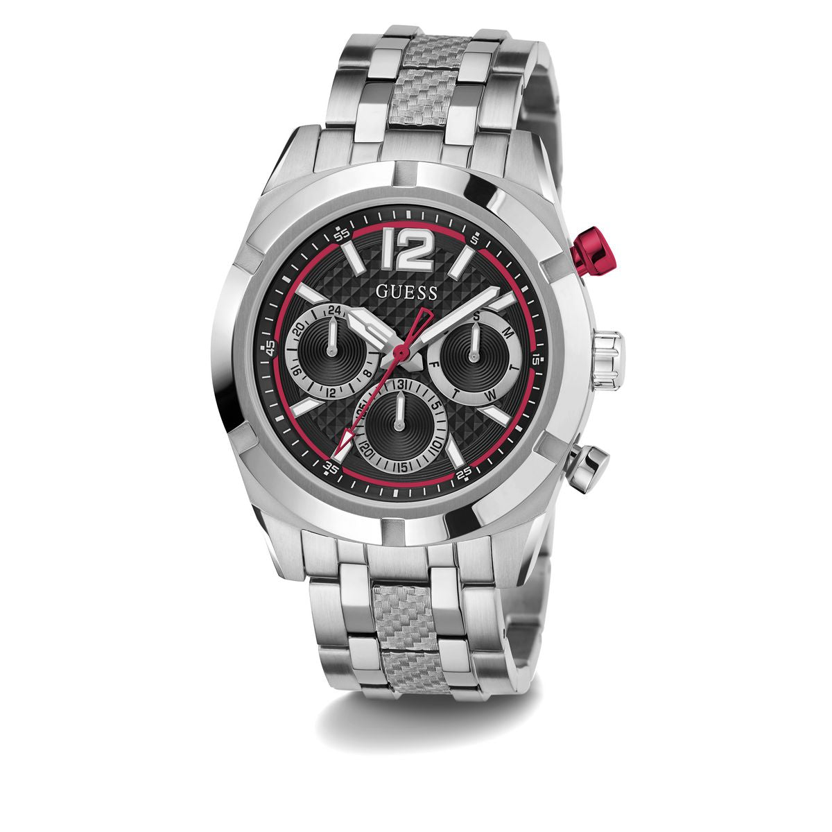 Guess Resistance Black Round Dial Quartz Analog Men Watch Watch Guess