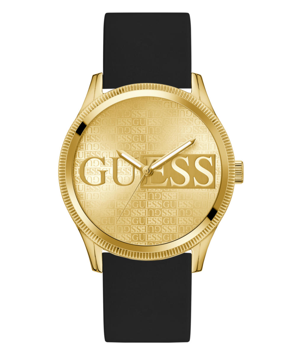 Guess Reputation Champagne Round Dial Quartz Analog Men Watch Watch Guess