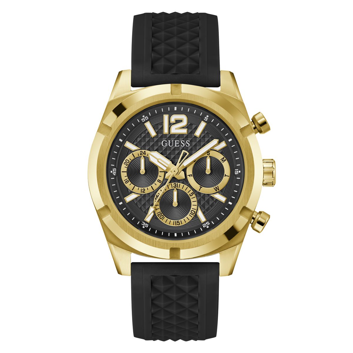 Guess Resistance Black Round Dial Quartz Analog Men Watch