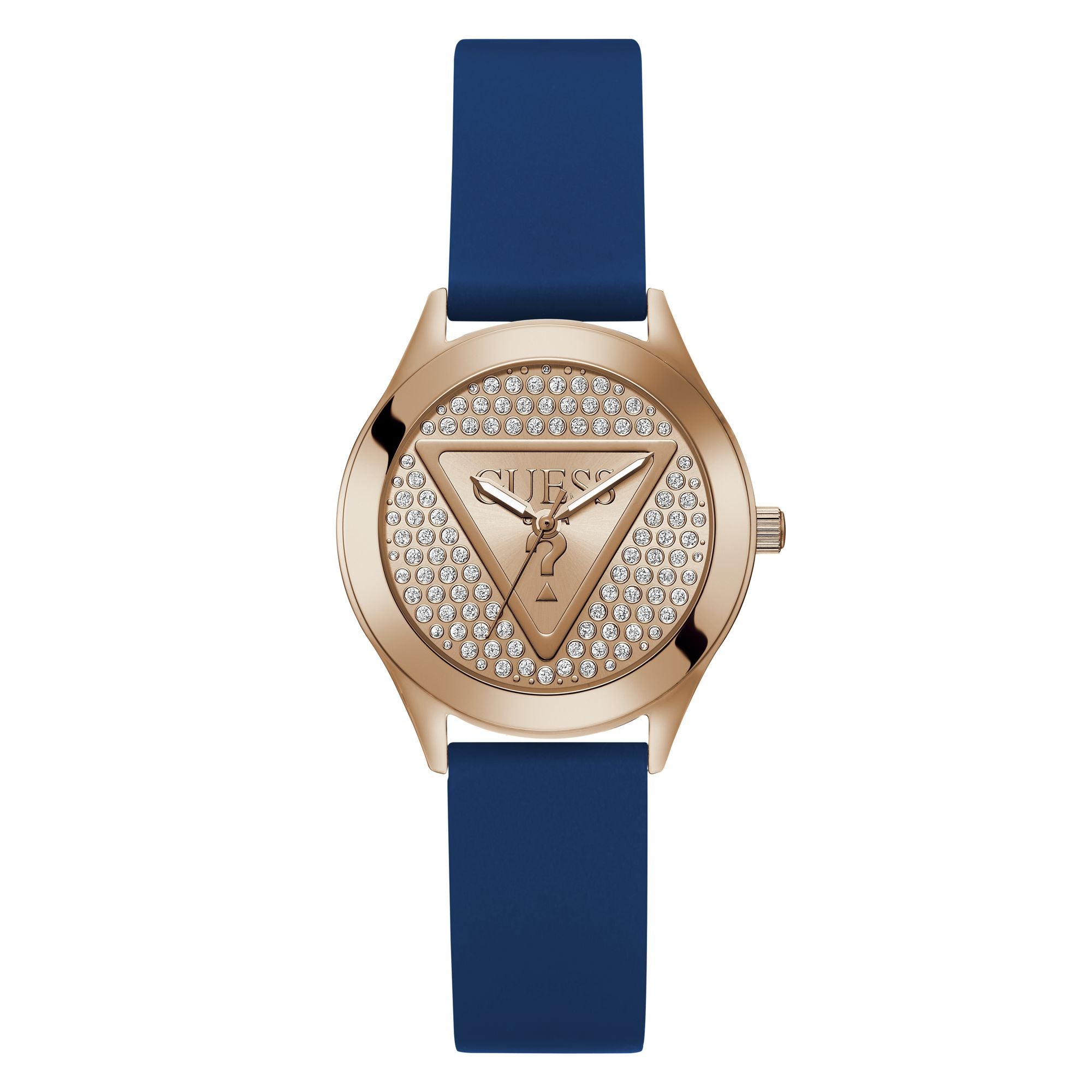 Guess Glitz Plaque Rose gold Round Dial Quartz Analog Women Watch Watch Guess