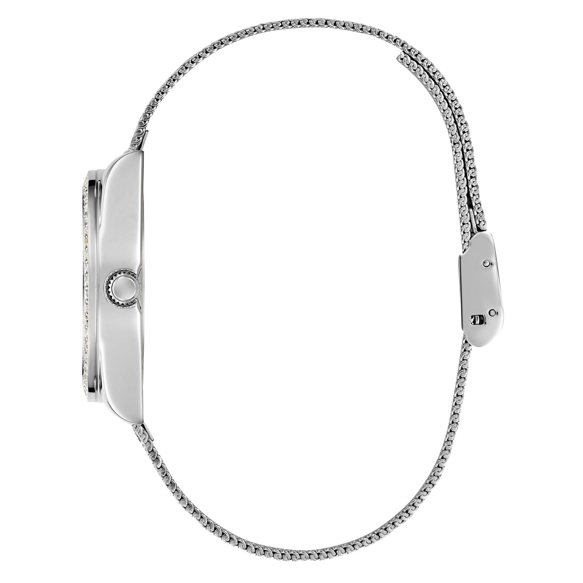 Guess Boa Silver Round Dial Quartz Analog Women Watch