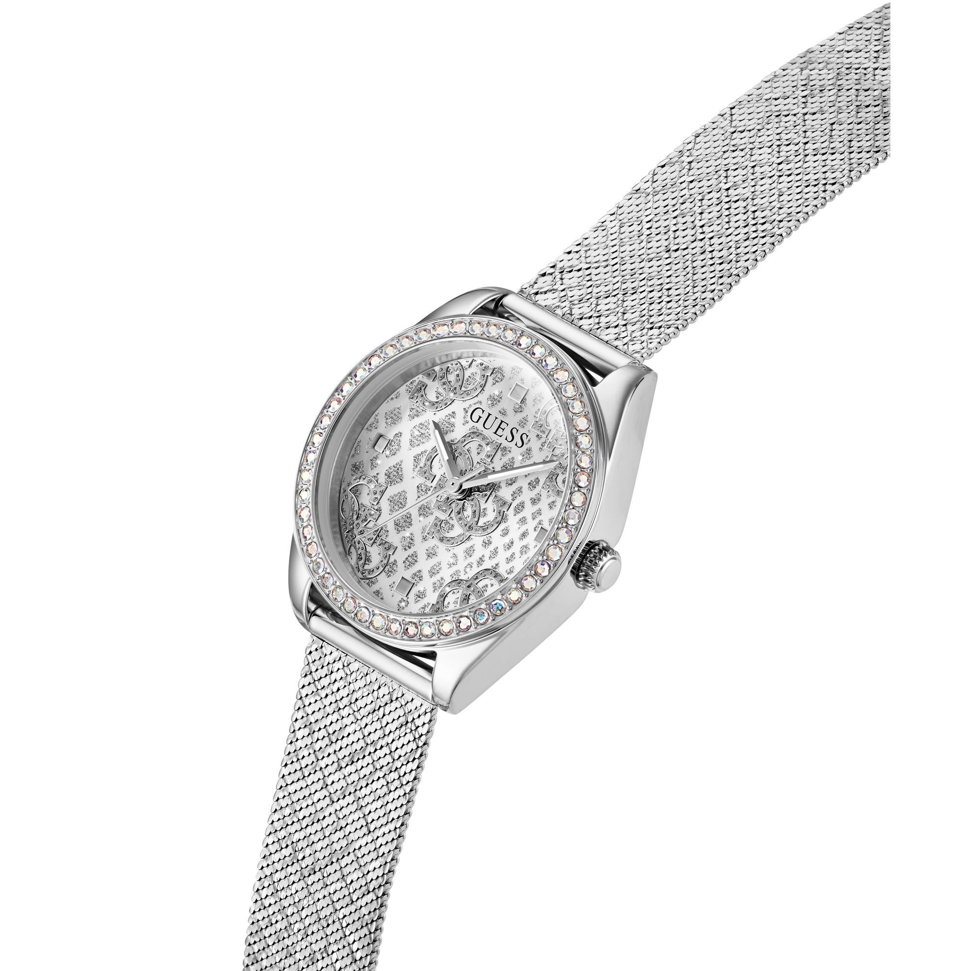 Guess Boa Silver Round Dial Quartz Analog Women Watch
