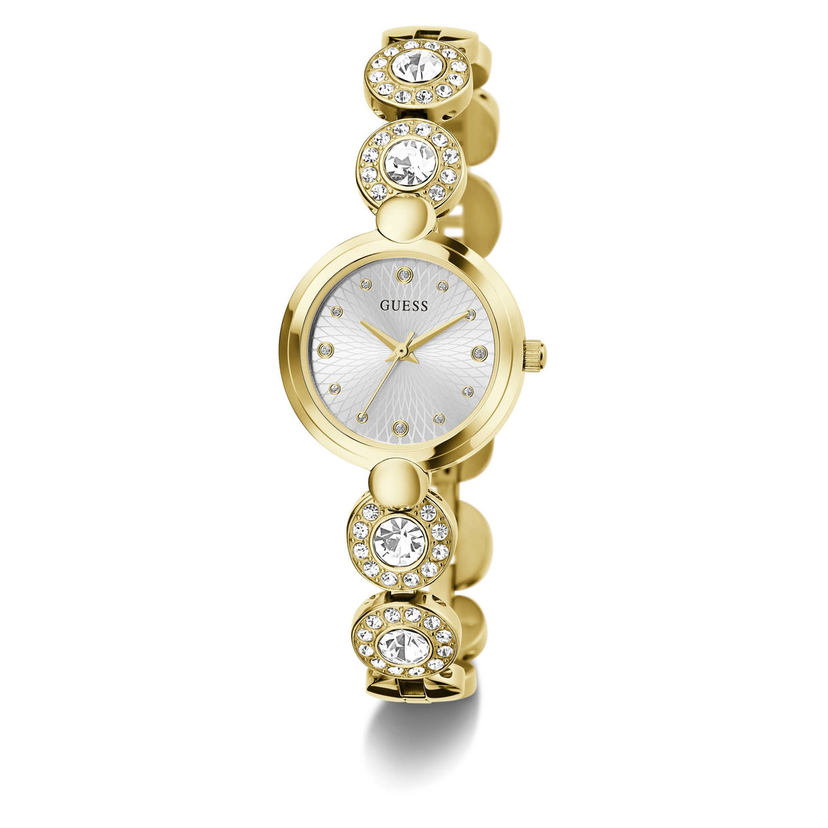 Guess Round 26mm Silver Dial Analog Women Watch - GW0757L2