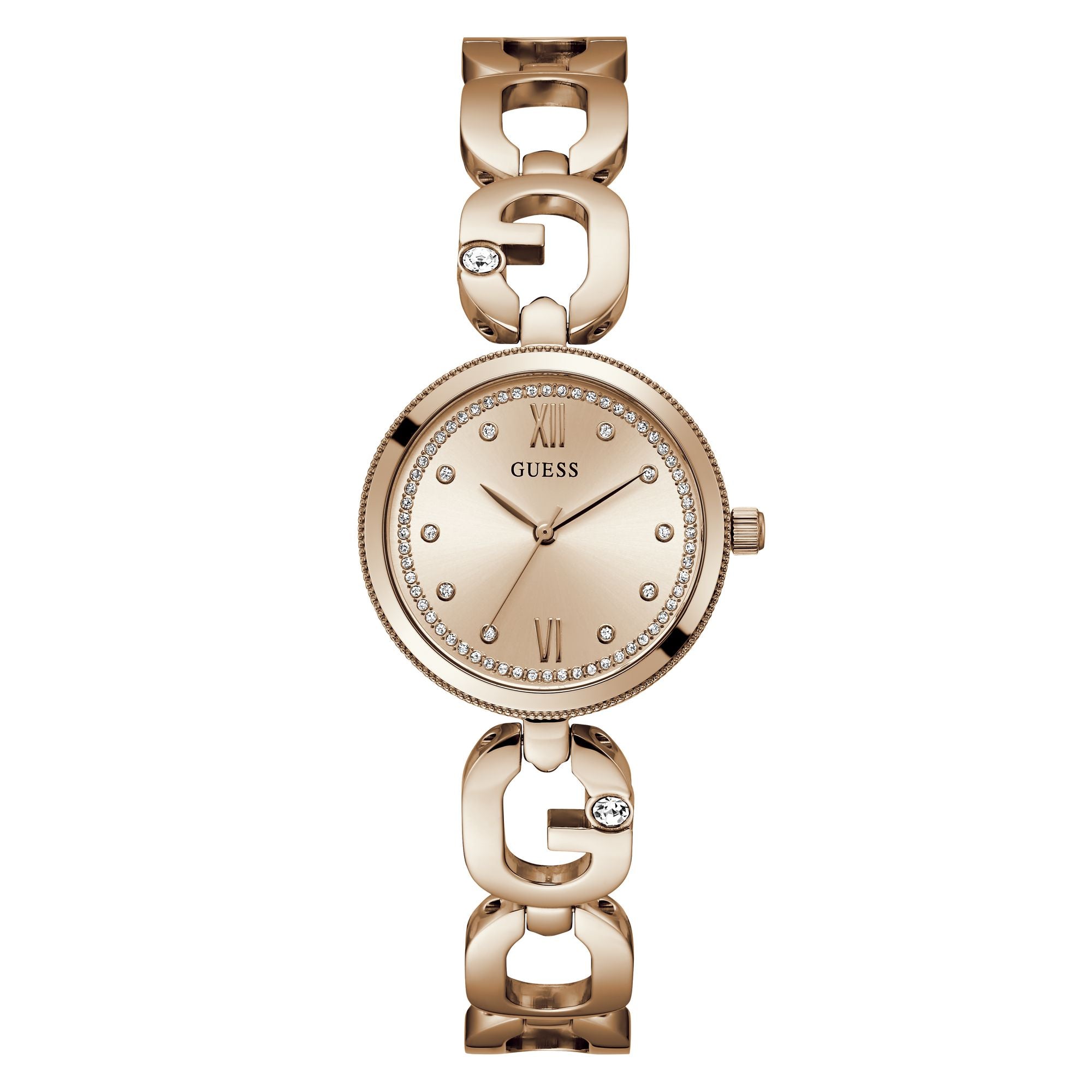 Guess Rosa Gold Uhren Guess Empower Rose Gold Round Dial