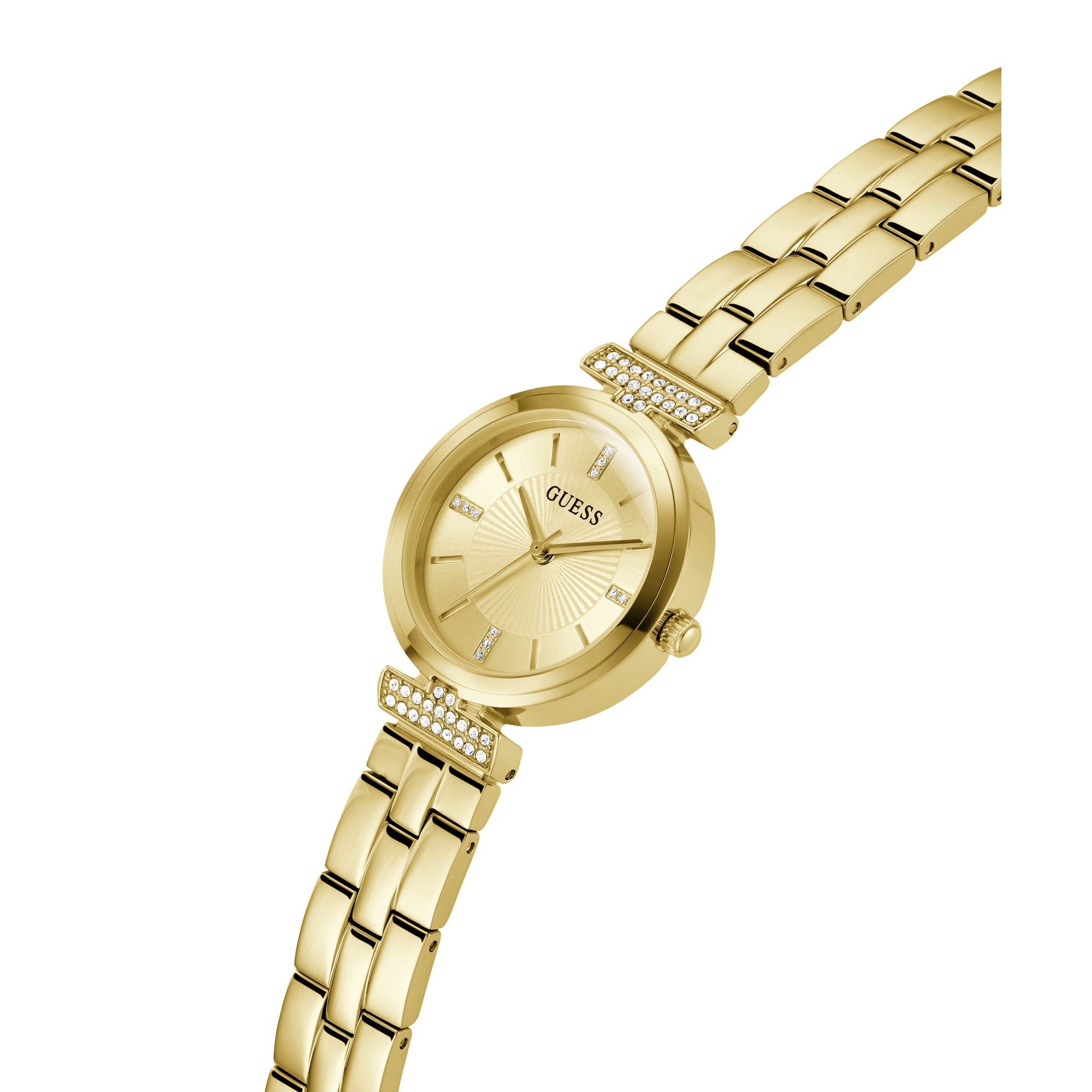 Guess Array Gold Round Dial Quartz Analog Women Watch