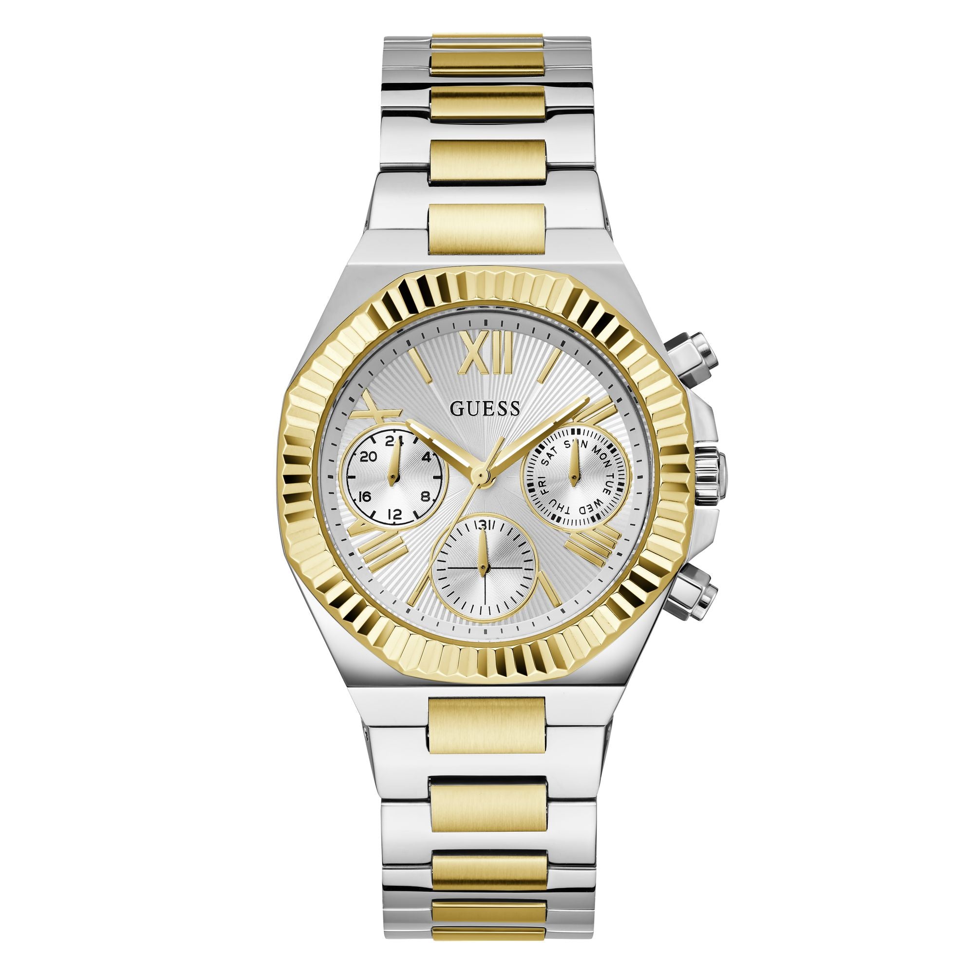 Guess Equality Silver Round Dial Quartz Analog Women Watch