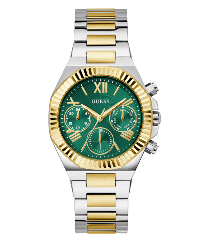 Guess Equality Green Round Dial Quartz Analog Women Watch Watch Guess