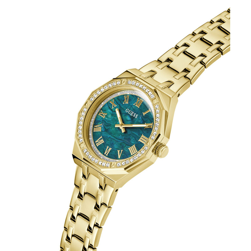 Guess Desire Green Round Dial Quartz Analog Women Watch Watch Guess