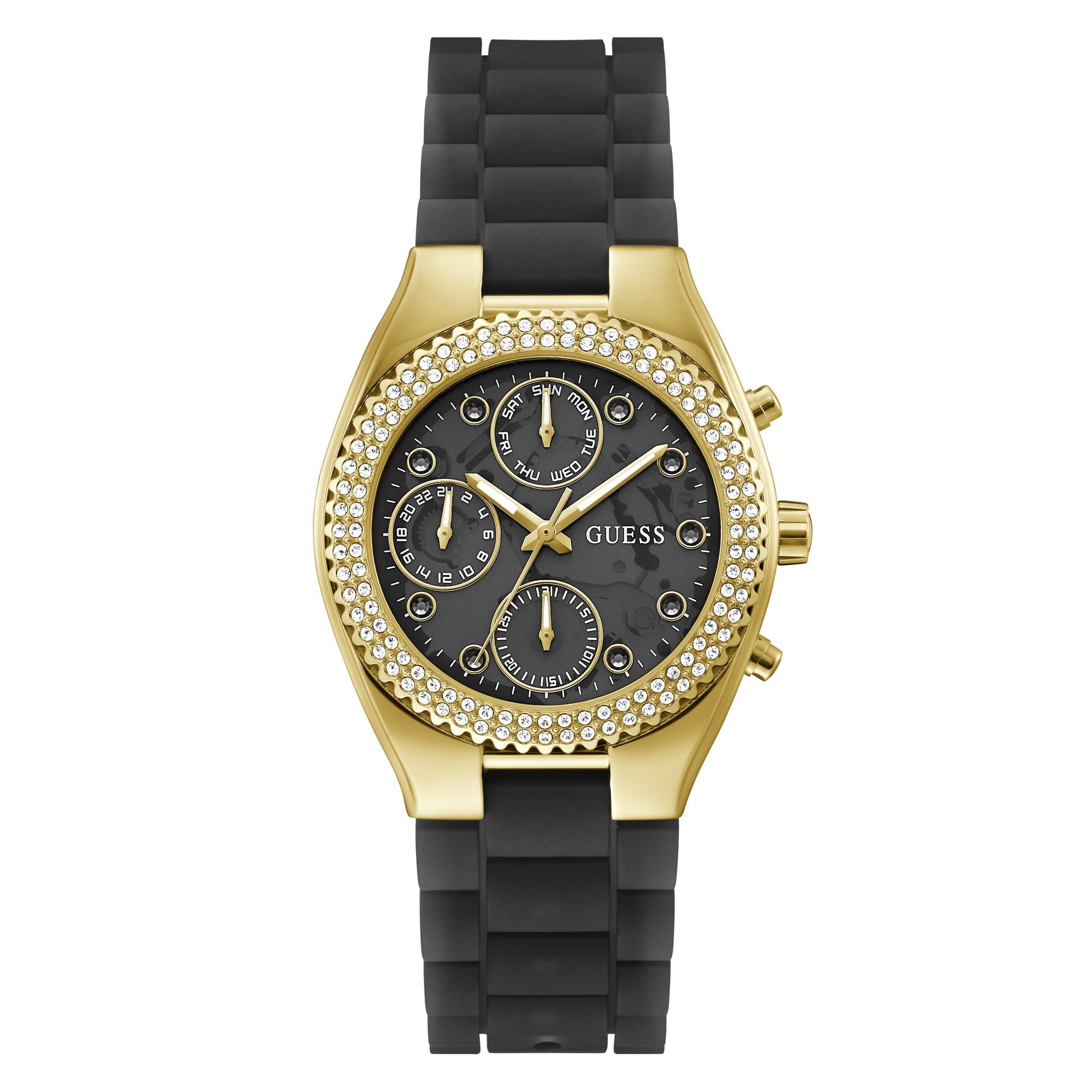 Guess Jelly Black Round Quartz Women Watch Watch Guess