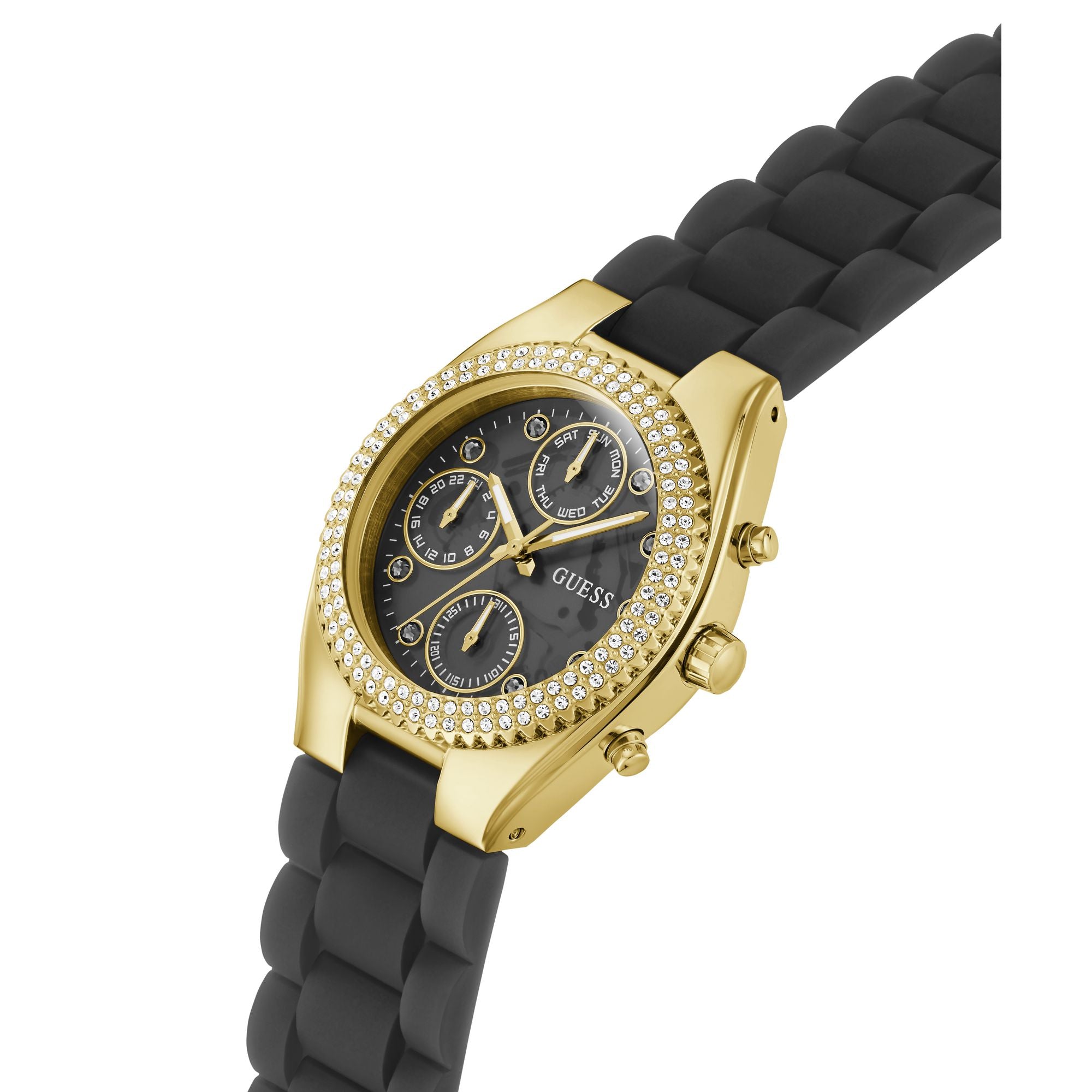 Guess Jelly Black Round Quartz Women Watch