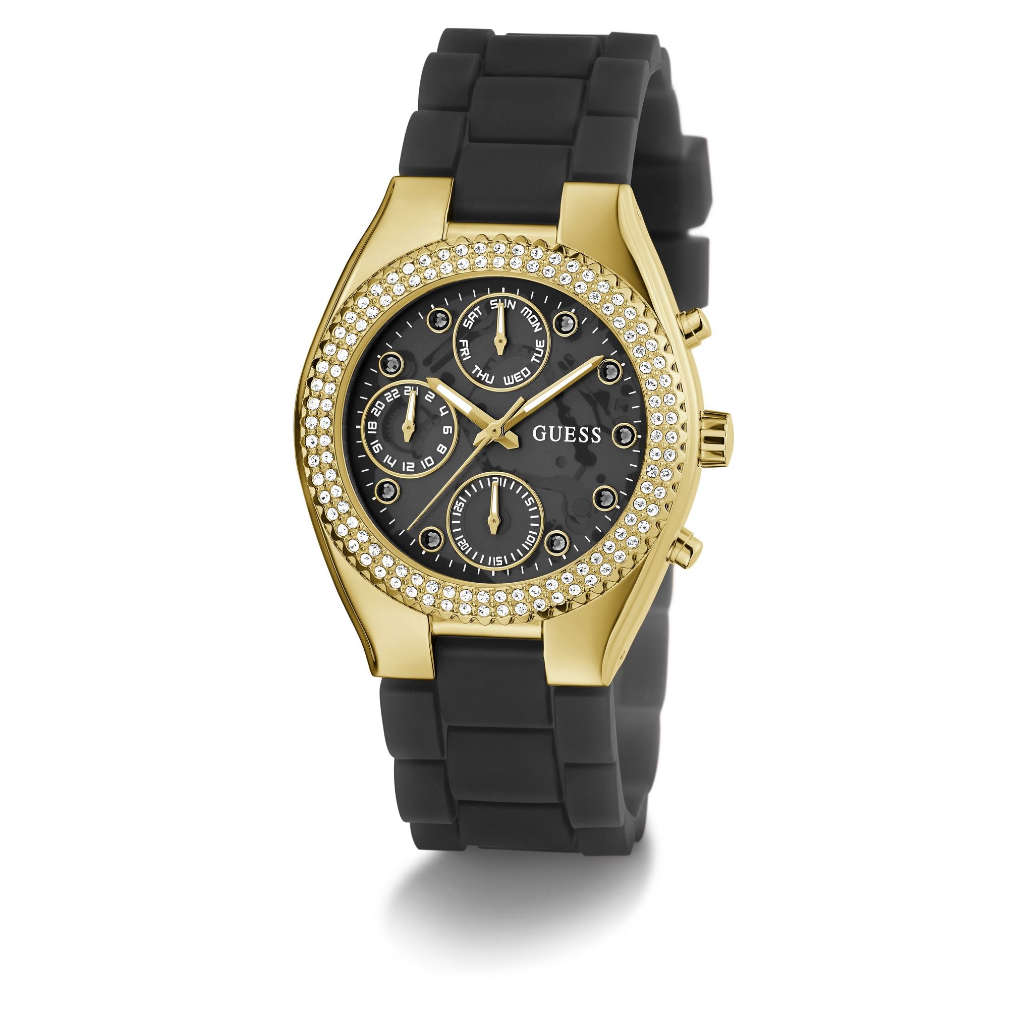 Guess Jelly Black Round Quartz Women Watch Watch Guess