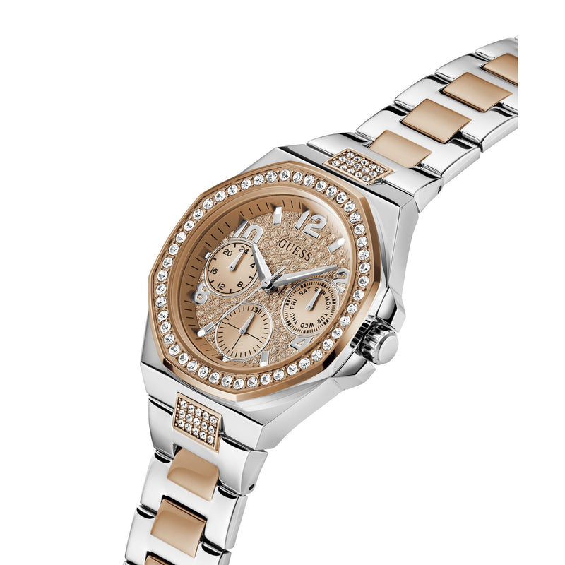 Guess Lady Empire Rose gold Octogonal Dial Quartz Analog Women Watch Watch Guess
