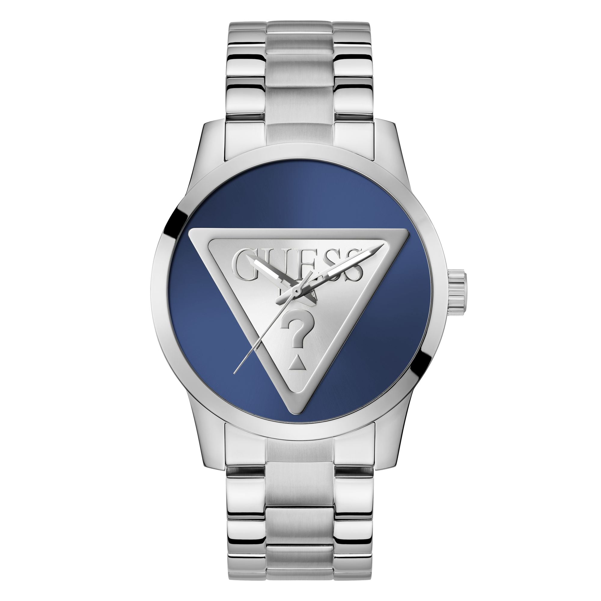 Guess Badge Blue Round Dial Quartz Analog Men Watch Watch Guess