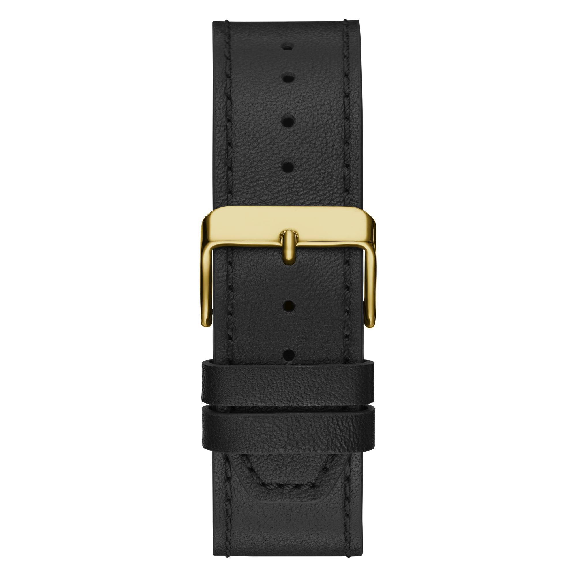 Guess Greyson Leather Black Round Dial Quartz Analog Men Watch