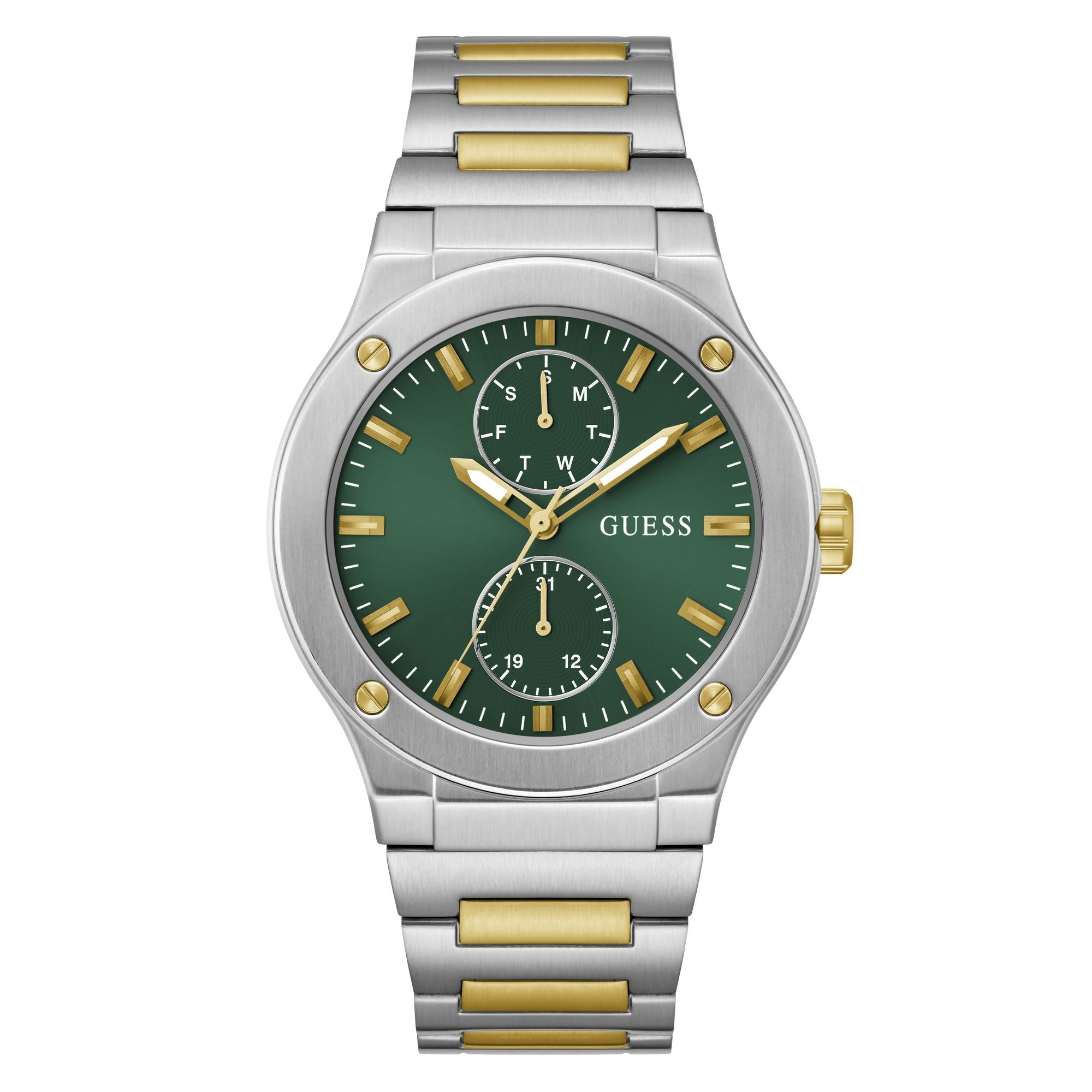 Guess Jet Green Round Dial Quartz Analog Men Watch