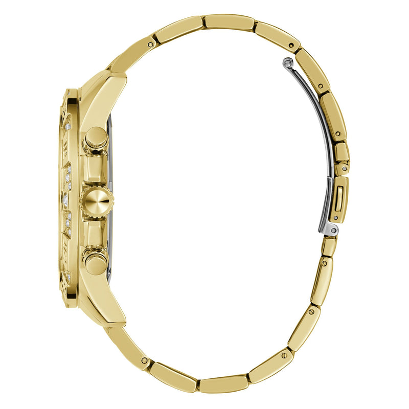 Guess Majestic Gold Round Dial Quartz Analog Men Watch Watch Guess